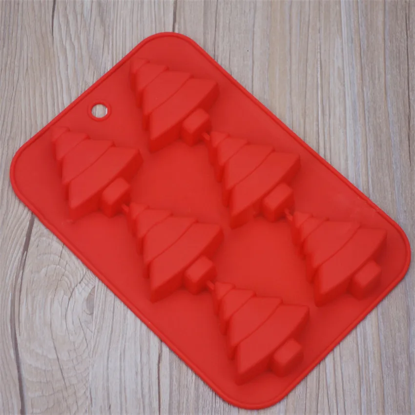 3D силиконовый для выпечки тортов DIY в форме рождественской елки форма торта
