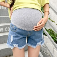 hot sale 2021 summer new arrival maternity fashion short jeans denim hot pants for pregnant women pregnancy summer clothes