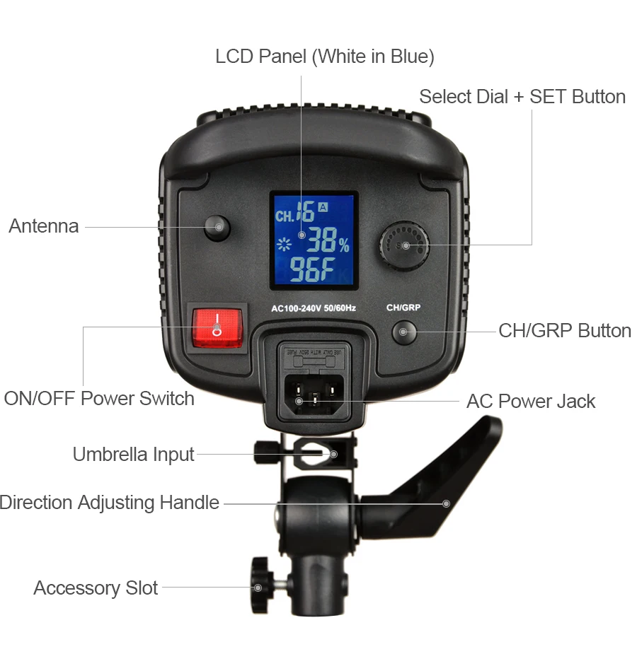 Godox SL-150W SL150W 150WS 5600K белая версия ЖК-панель светодиодный светильник для видео с непрерывным выходом студийный светильник с креплением Bowens
