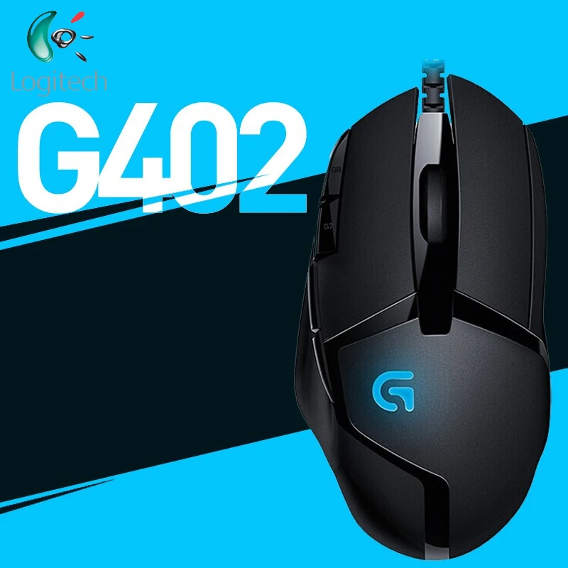 Оригинальная игровая мышь Logitech G402 Hyperion Fury оптическая 4000DPI высокая скорость для ПК