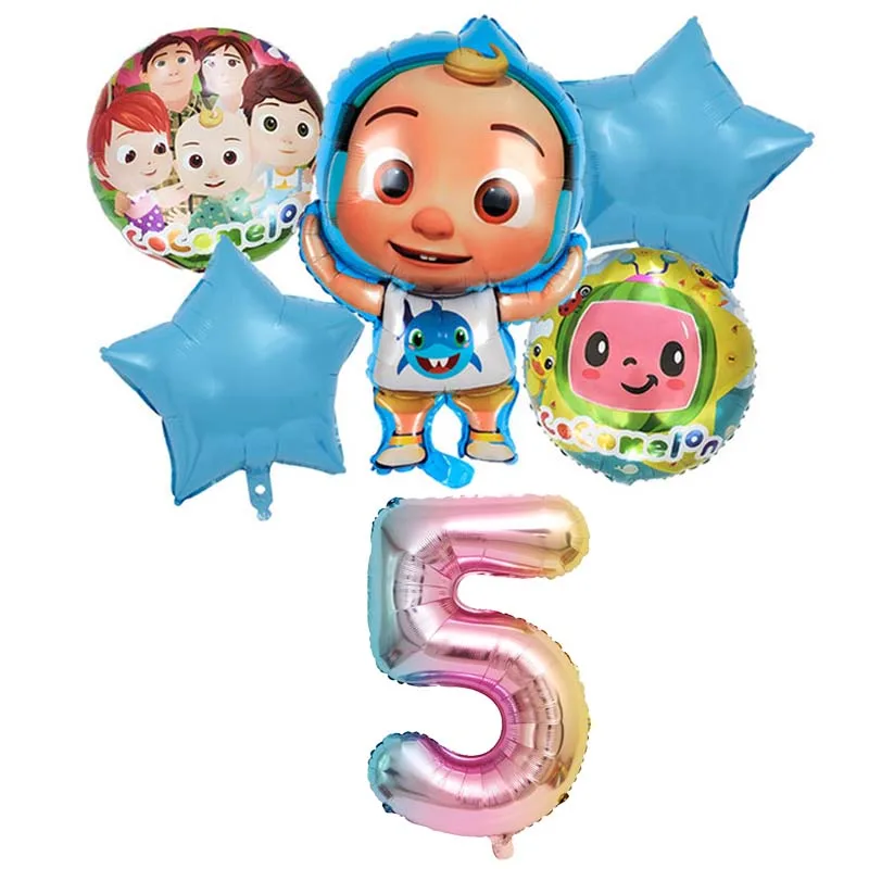 30 дюймов Cocomelon JJ тема Фольга шар вечерние поставки на день рождения декоративный
