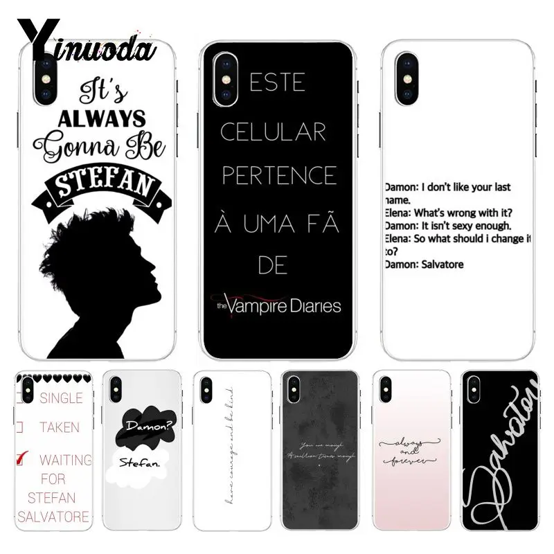 

The Vampire Diaries Quotes Art New Arrival Phone Ultrathin Case for Apple iphone 12 8 7 6 6S Plus X XS max 5 5S SE XR 12mini