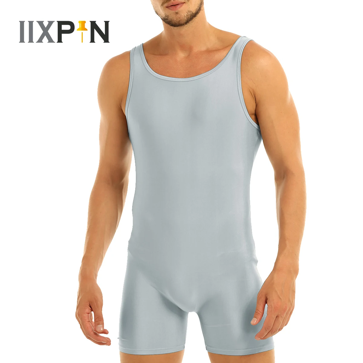Для мужчин нижнее белье майка для сна Нижнее танцев Biketard гимнастический костюм