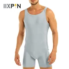 Для мужчин нижнее белье Для мужчин майка для сна Нижнее белье для танцев Biketard гимнастический костюм трико Боди Комбинезоны Купальники Цельный купальник для девочек