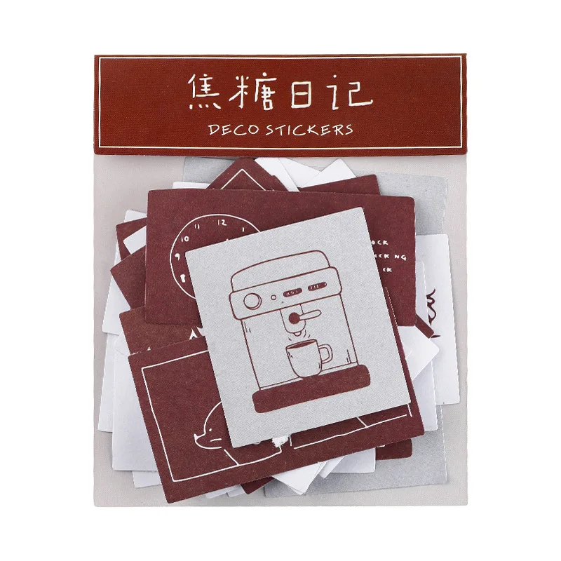 

Mohamm 60 PCS Island Garden Series Writing Stickers Decorative Stationary Scrapbooking Gift Girl School Supplies