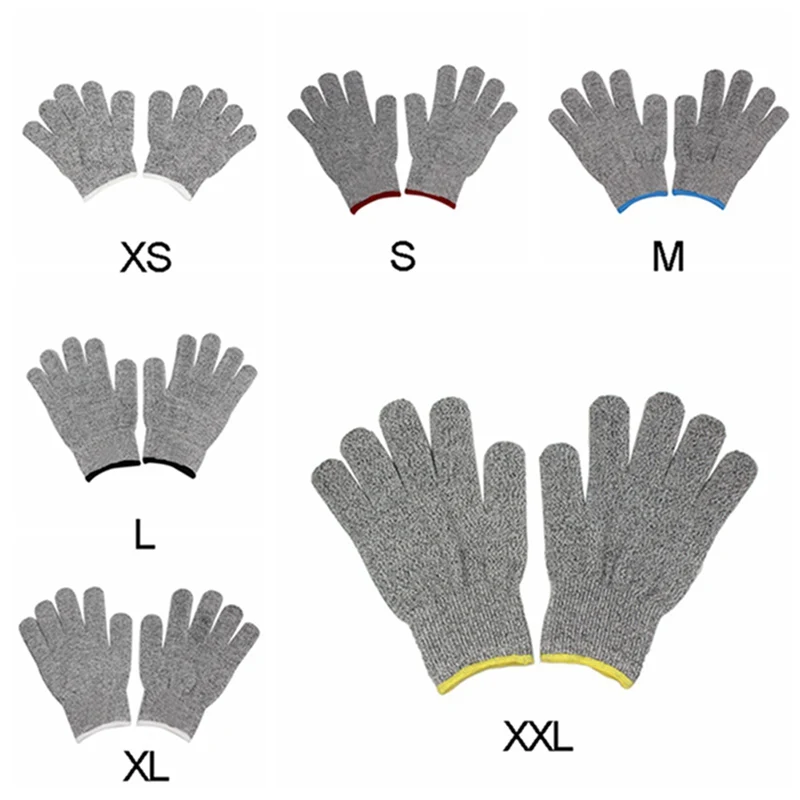 1 пара CE перчатки с защитой от порезов устойчивые к порезу пищевой уровень 5