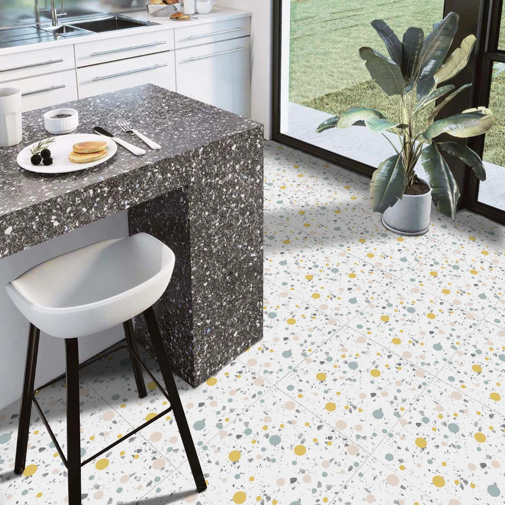 Самоклеящиеся наклейки terrazzo пасторальный стиль Цветные Волнистые точки