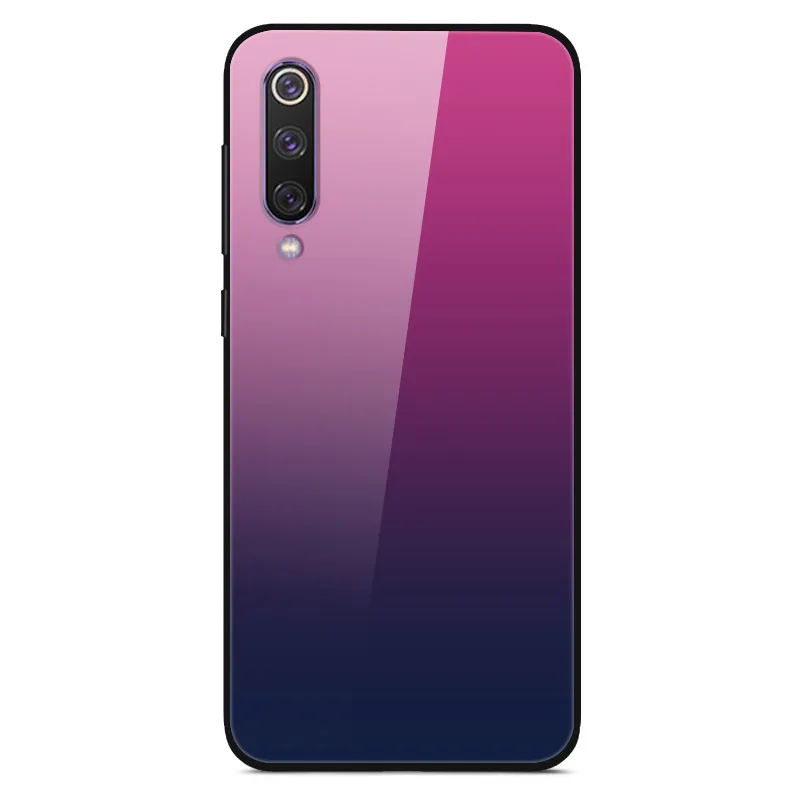 Чехол из закаленного стекла для Xiaomi Mi 9, чехол, стеклянная крышка для Xiaomi Mi 9 SE, чехол, силиконовый бампер, чехол для Xiaomi Mi CC9 Pro 9 Lite - Цвет: 5