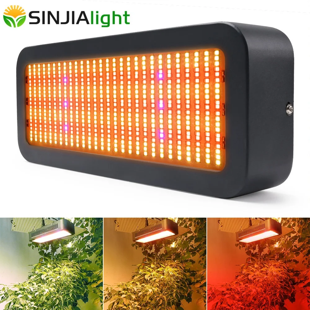 

300W Led Grow Light Full Spectrum Growth Bloom Plant Phyto Lamp Dual Switch 3Lighting Modes for indoor plants grow tent