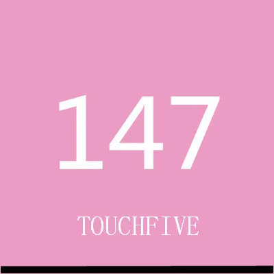 TOUCHFIVE 168 цветов одиночные художественные маркеры Кисть ручка эскиз на спиртовой основе маркеры двойная головка манга ручки для рисования товары для рукоделия - Цвет: 147-pale lilac