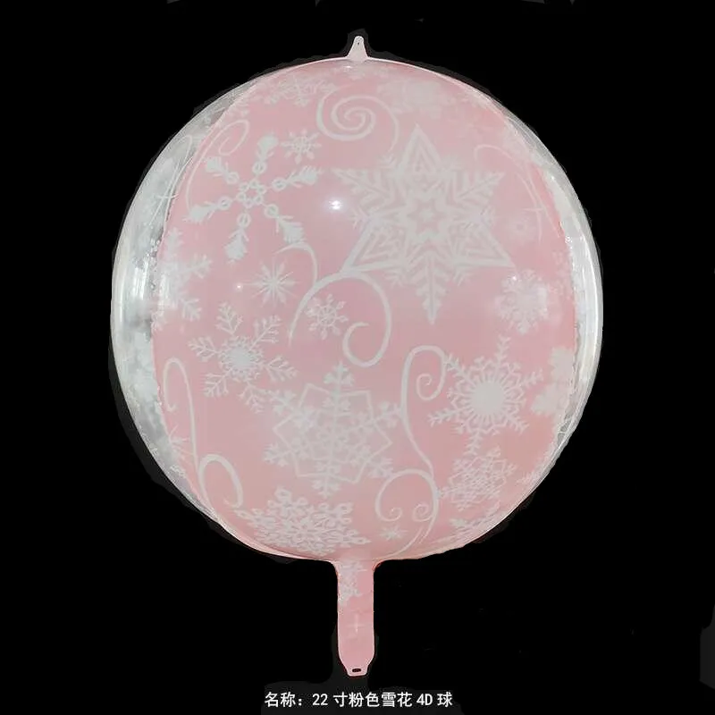 Новый 22 дюймовый Гелиевый шар со снежинкой красным Кленовым листом 4D украшение