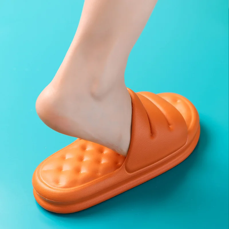 Summer EVA Sofa Slides For Women Men Thickened Non-slip Sandals Indoor House Slippers Platform Beach Sandal Bathroom Slippers images - 6