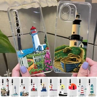 yndfcnb lighthouse print bird seagull phone case for redmi note 5 7 8 9 10 a k20 pro max lite for xiaomi 10pro 10t