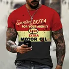 Мужская футболка с круглым вырезом, коротким рукавом и 3D-принтом