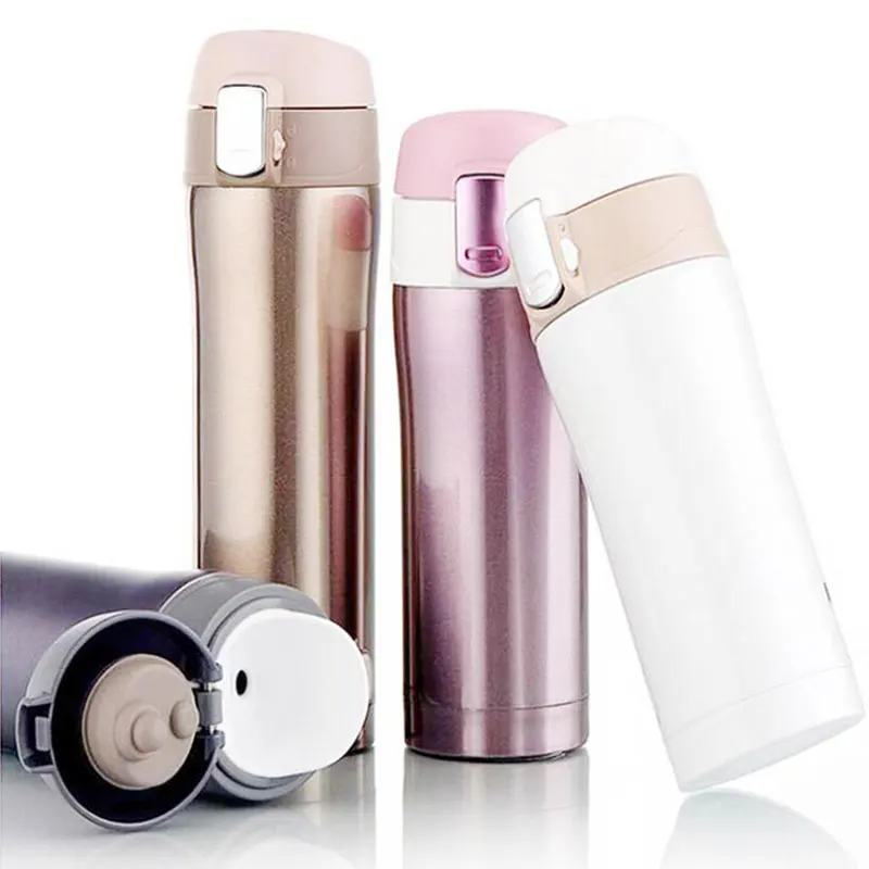 GFHGSD 450 мл офисные чайные кофейные бутылки для воды из нержавеющей стали
