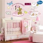 Стикеры Настенные из ПВХ с изображением Минни Маус и утки, 44 х96 см