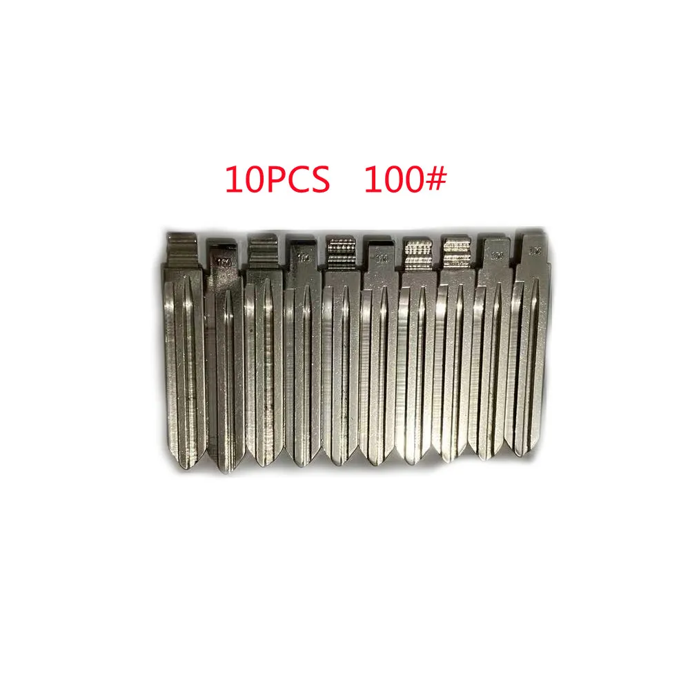 

Keychannel 10 шт. оригинальный HY15 Автомобильный ключ лезвие 100 # двойной пин откидной Ключ заготовка для Kia K2 сменный откидной дистанционный лезвие слесарный инструмент