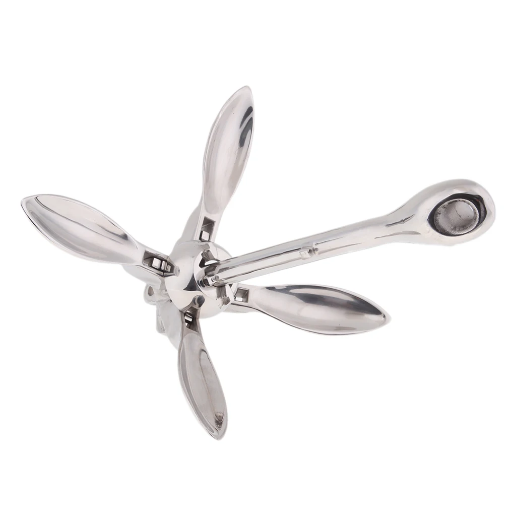 

Universal Folding Grapnel Boat Anchors for Kayaks Canoes Paddle Boards (Stainless Stee), (3.3 lb / 1.5 kg)