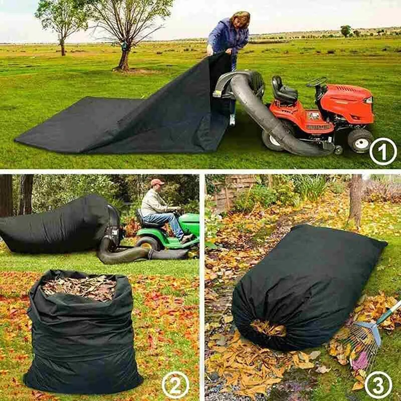

Трактор для газона, уловитель листьев, Ловец травы, уборочная машина, черный, кофейный, СЕРЫЙ 56x96 дюймов, уловитель травы, подходит для всех т...