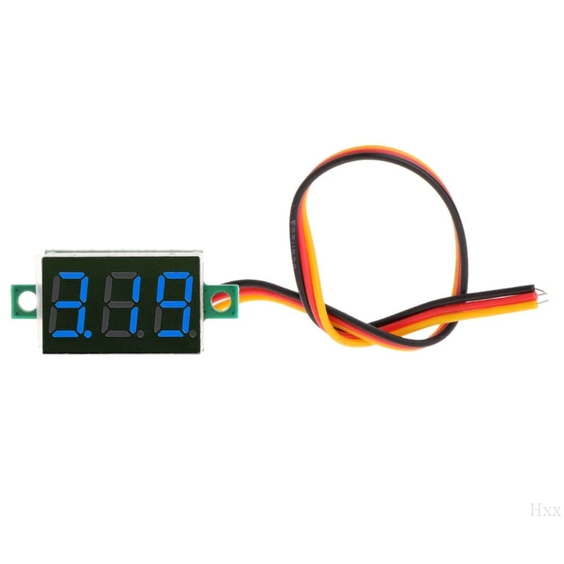 0,3" DC 0-100V 3 Биты 3 провода цифровой вольтметр отображение напряжения на светодиодном дисплее Панель метр OOTDTY