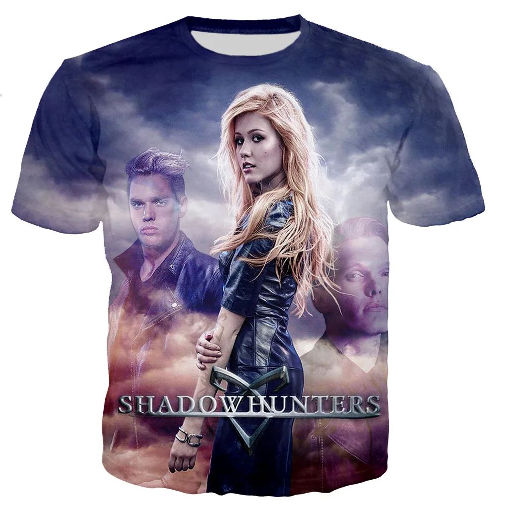 

Shadowhunters T-Shirt Men Women 3D Print Boys Girls Fashion Tshirts Children Casual Harajuku Style Streetwear Clothing Tees Tops