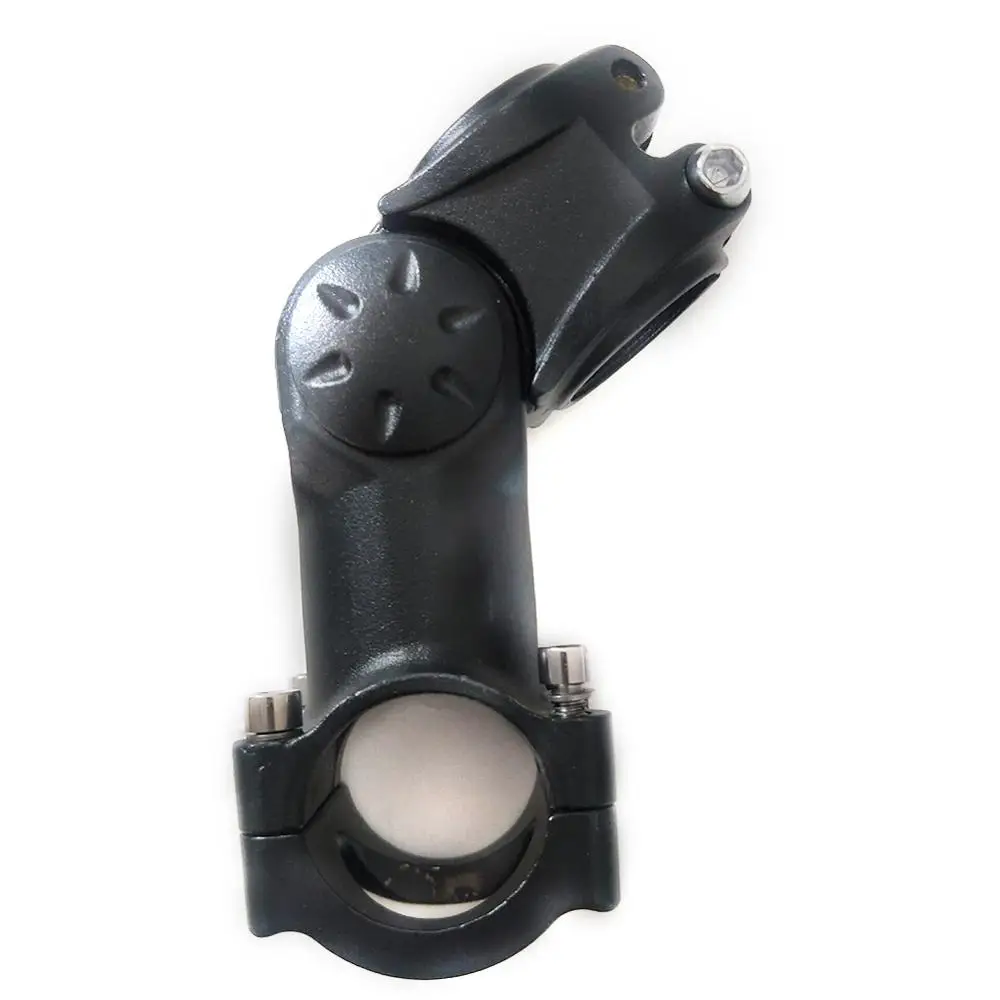 Черный Регулируемый угол руля велосипеда 1 шт. алюминиевый сплав передняя вилка