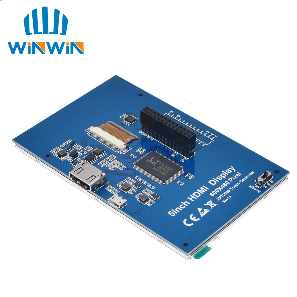 Сенсорный ЖК-экран 5 дюймов ЖК-Дисплей HDMI TFT панель 800*480 для бананового Pi Raspberry 4B 3