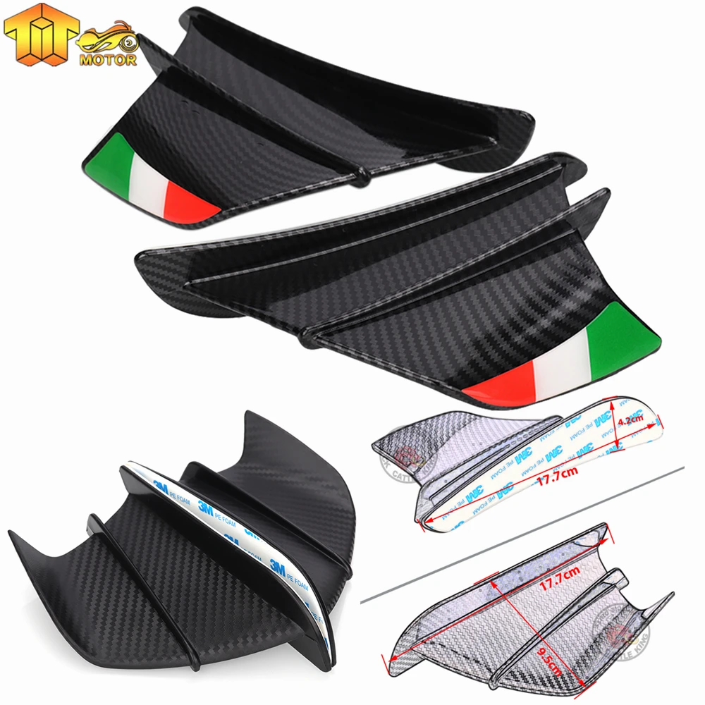 

Motorcycle Winglet Aerodynamic Wing Kit Spoiler For Kawasaki Ninja ZX6R 636 ZX636R ZX6RR ZX-6 ZX10R ZX1400 ZX14R ZZR1400 ZZR1100