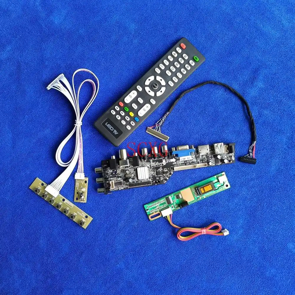 

AV VGA USB HDMI-compatible 1280*800 KIT 1CCFL For LQ154K1LB1B/LQ154K1LB1CY 30 Pin LVDS Signal Digital DVB LCD monitor drive card