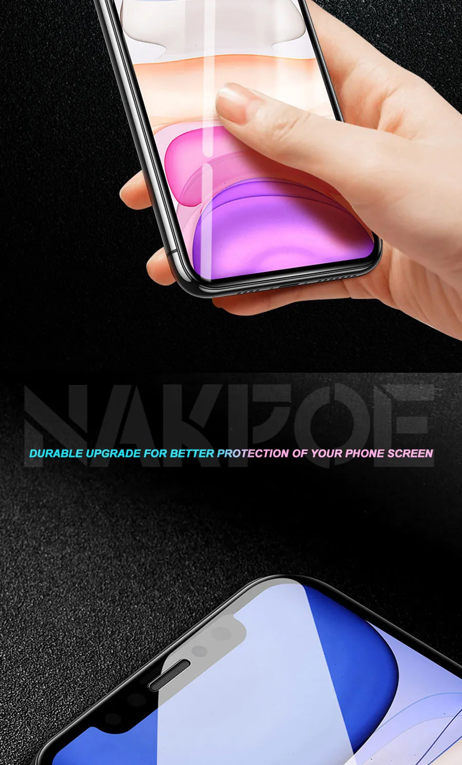 100D защитное закаленное стекло для iPhone 6 6s 7 8 Plus Защитное стекло для iPhone X XR XS MAX 11 Pro Max стекло