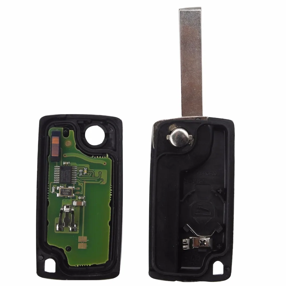 Jingyuqin для peugeot Citroen C3 C5 HU83 Blade CE0536 с дистанционным управлением 3 кнопки багажником ASK