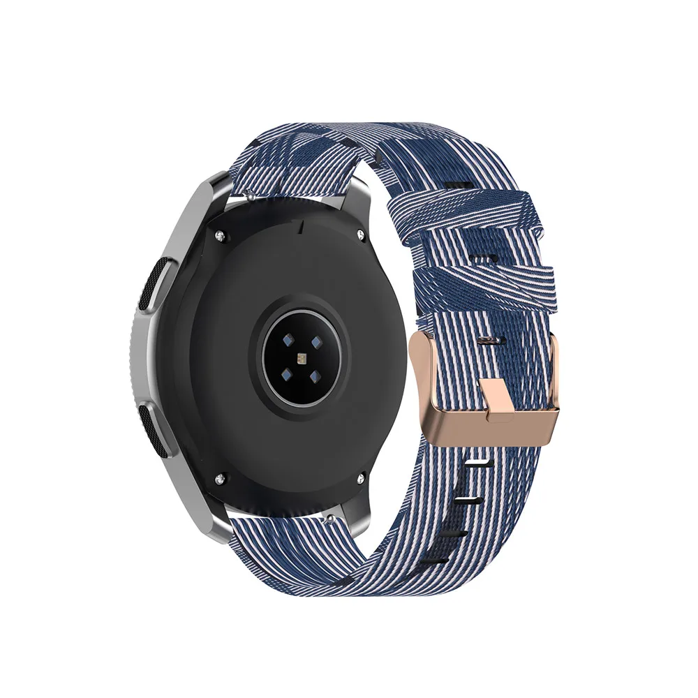 18 20 мм 22 мм холщовый нейлоновый ремешок для часов для samsung Galaxy Watch 42 мм 46 мм Active2 huawei Watch GT2 Amazfit GTR браслет