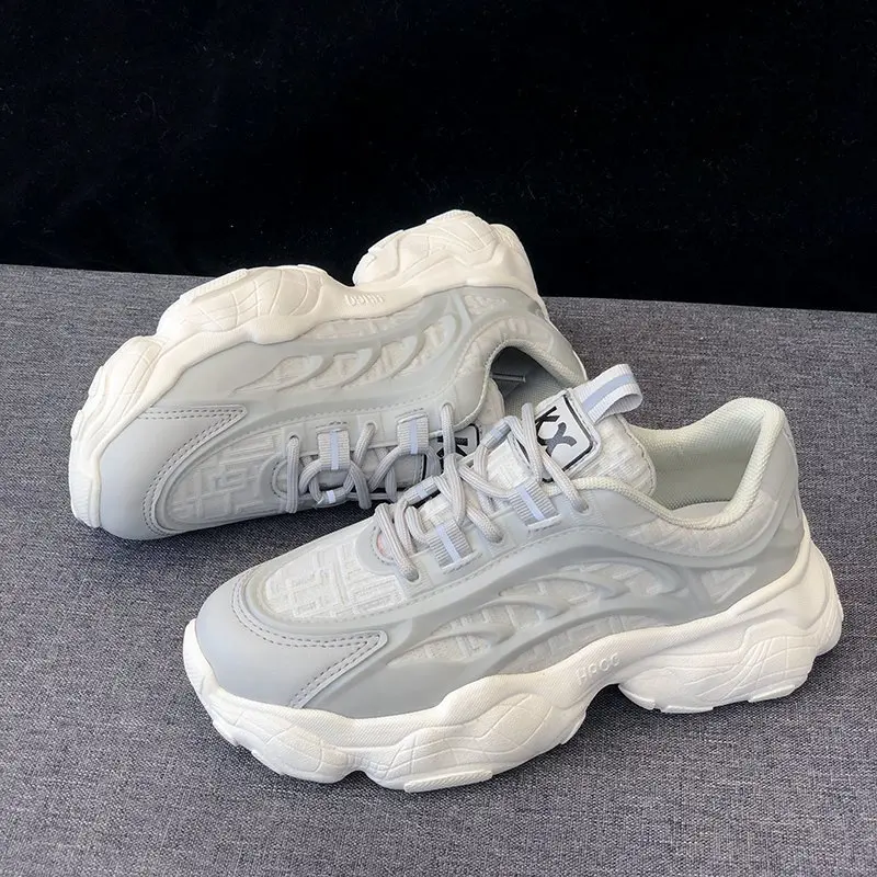 

Sneakers Women Spring Fashion Casual Platform Shoes Mesh Breathable Vulcanize Shoes Woman Pink White Zapatos De Mujer