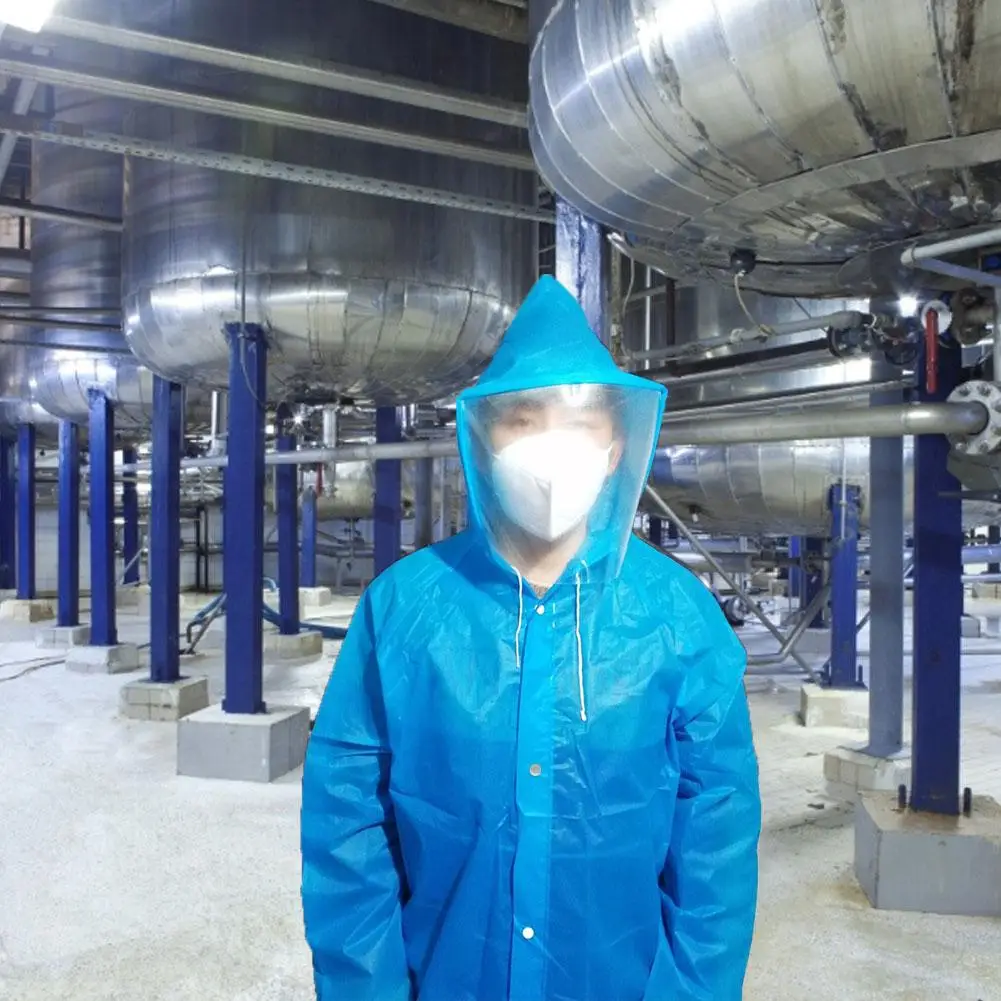 

Disposable Raincoat Protective Coverall Suit Waterproof Protection Gown For Men Women Hiking Cycling Outdoor Sports