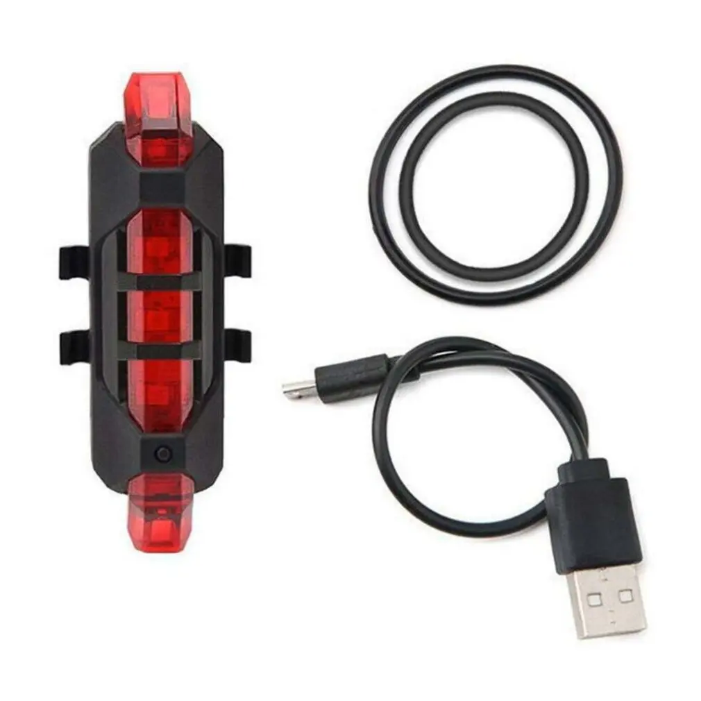 

Mountain Bike Traffic Lights Riding Tail flashing Lights Usb Charging Lights Rear Warning Lights Night Bikes Bicycle Tail Lights