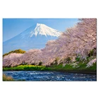 Крепление Fuji Sakura River японский пейзаж обои настенные художественные плакаты тканевая ткань печать живопись для домашнего декора картина