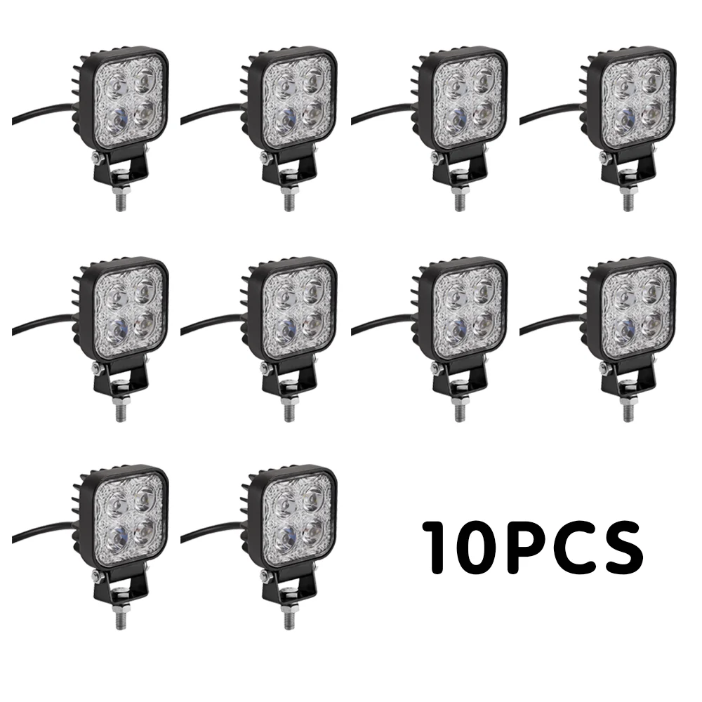 10 шт. 4LED 12W фары для автомобиля 24V Точечный светильник рабочий бар туман по