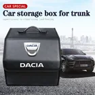 Автомобильный багажник, водонепроницаемый Органайзер, складной ящик для хранения, автомобильные инструменты с логотипом для Dacia Duster Logan Sandero Stepway 2019 Dokker beargy MCV