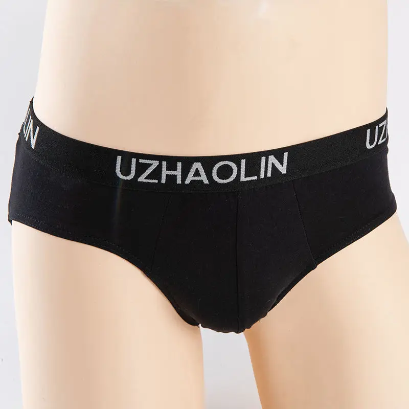 10PCS Cotton Men's Underwear Man's Cotton Briefs Comfortable Underpants Soft Fiber Male Panties Solid Underpants Plus Size