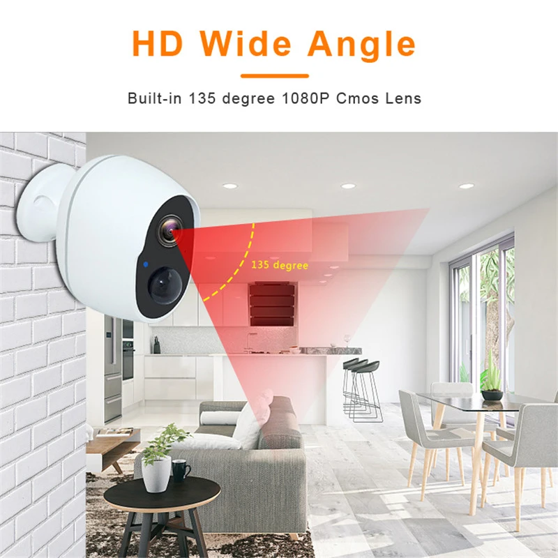 qzt wireless wifi surveillance camera waterproof tuya smart ip camera wifi outdoor battery night vision security cctv camera 2mp free global shipping
