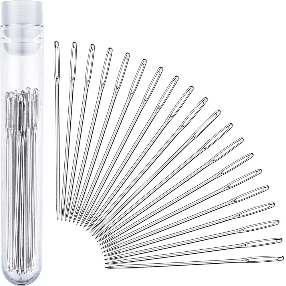 

9PC Blind Sewing Needle Side Elderly Hole Hand-Stitched Stainless Steel Household Sewing Big Eyes Easy Thread Clothing Utensils