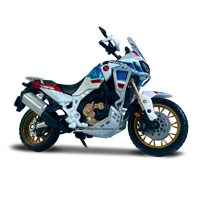 Bburago-motocicleta de aleaci&oacute;n, modelo de motocicleta de juguete, colecci&oacute;n de regalo, Honda Africa Twin Adventure, 1:18-2
