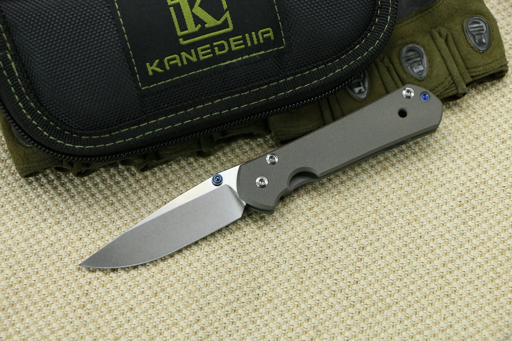 Kanedeiia маленький складной нож Sebenza 21(2,9") D2 лезвие титановая ручка универсальный инструмент для кемпинга и охоты карманные ножи для выживания
