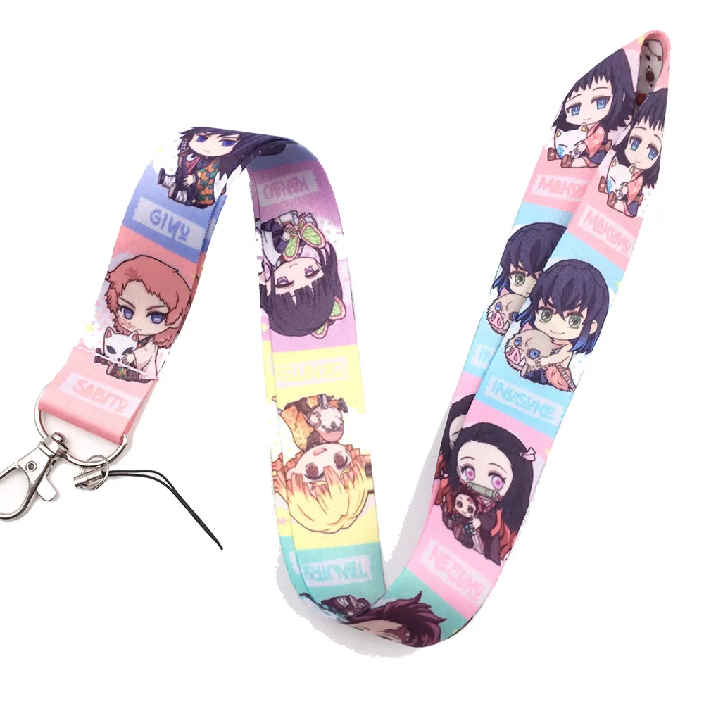Demon Slayer Kamado Tanjirou Nezuko брелок для ключей держатель ID бейджа с мультипликационным