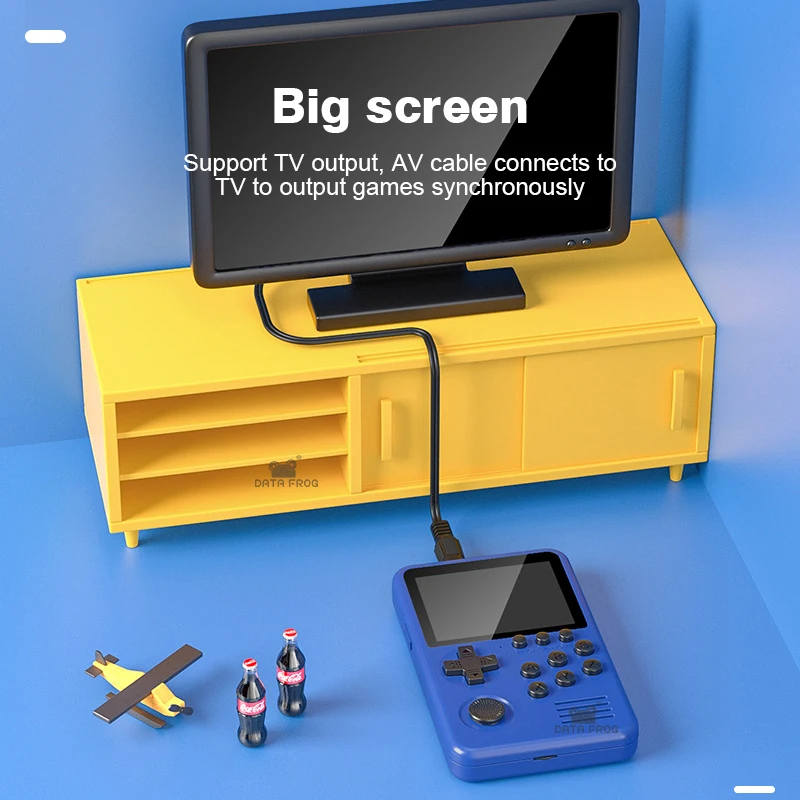Игровая консоль Data Frog 16 бит ретро встроенная 3200 + игр мини портативная игровая для