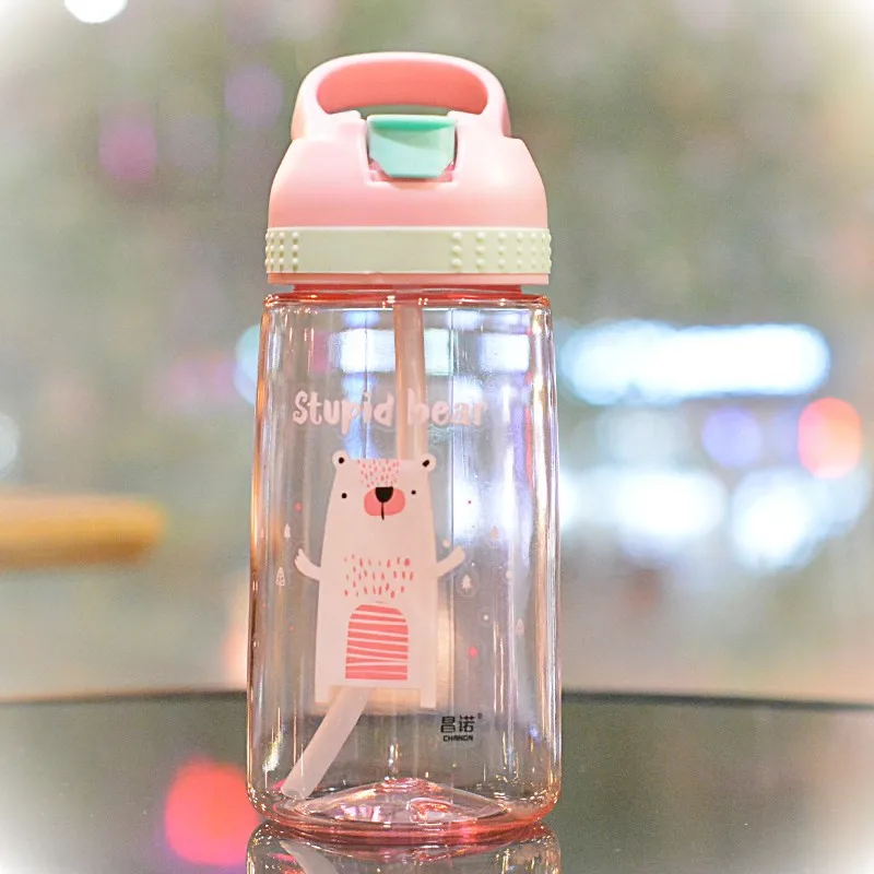 450 мл пластиковая мультяшная бутылка для воды кухонные аксессуары детская