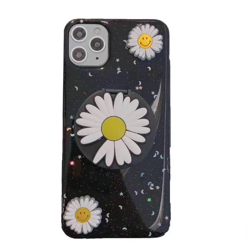 

Mirror chrysanthemum sunflower phone case for iPhone11 12Pro Max mini X XR XS XSMax 8 7 6PluS anti-drop protective back cover