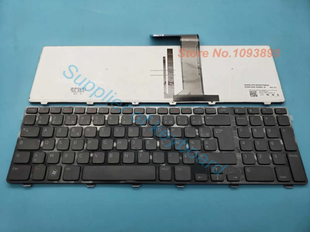 Новая клавиатура Azerty для Dell Inspiron XPS 17 L702X 5720 7720 N7110 Vostro V3750 3750 Azerty Французская клавиатура Серый ключ с подсветкой