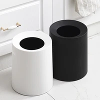 modern bedroom trash bin large plastic home office storage bucket trash can living room toilet bin cubo basura waste bin dj60lt