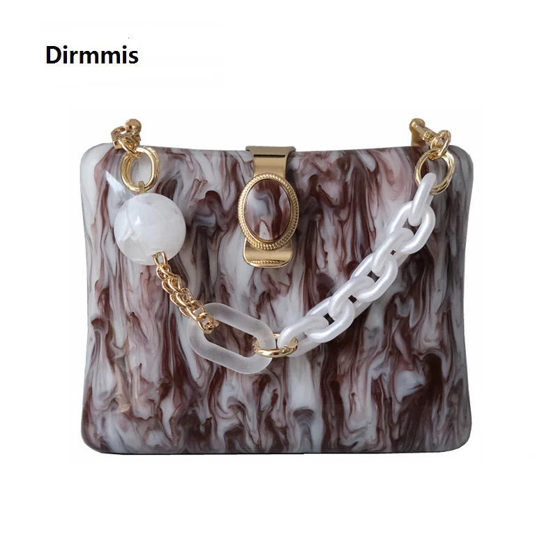 Новые модные женские акриловые милые свадебные сумки с красным чернильным